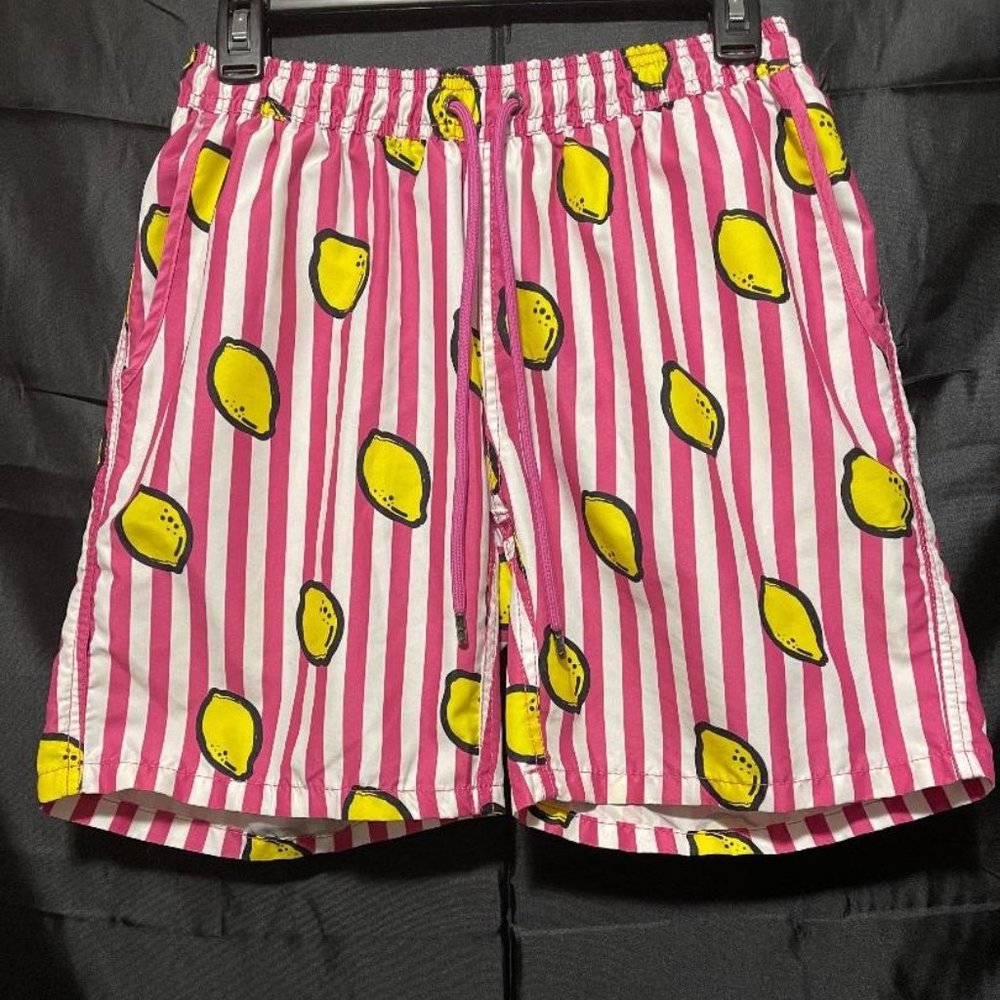 ~ MR. SWIM ~ TRUNKS / SHORTS  SWIMMING / BEACH / CASUAL ~ LEMONS ~ SIZE MEDIUM